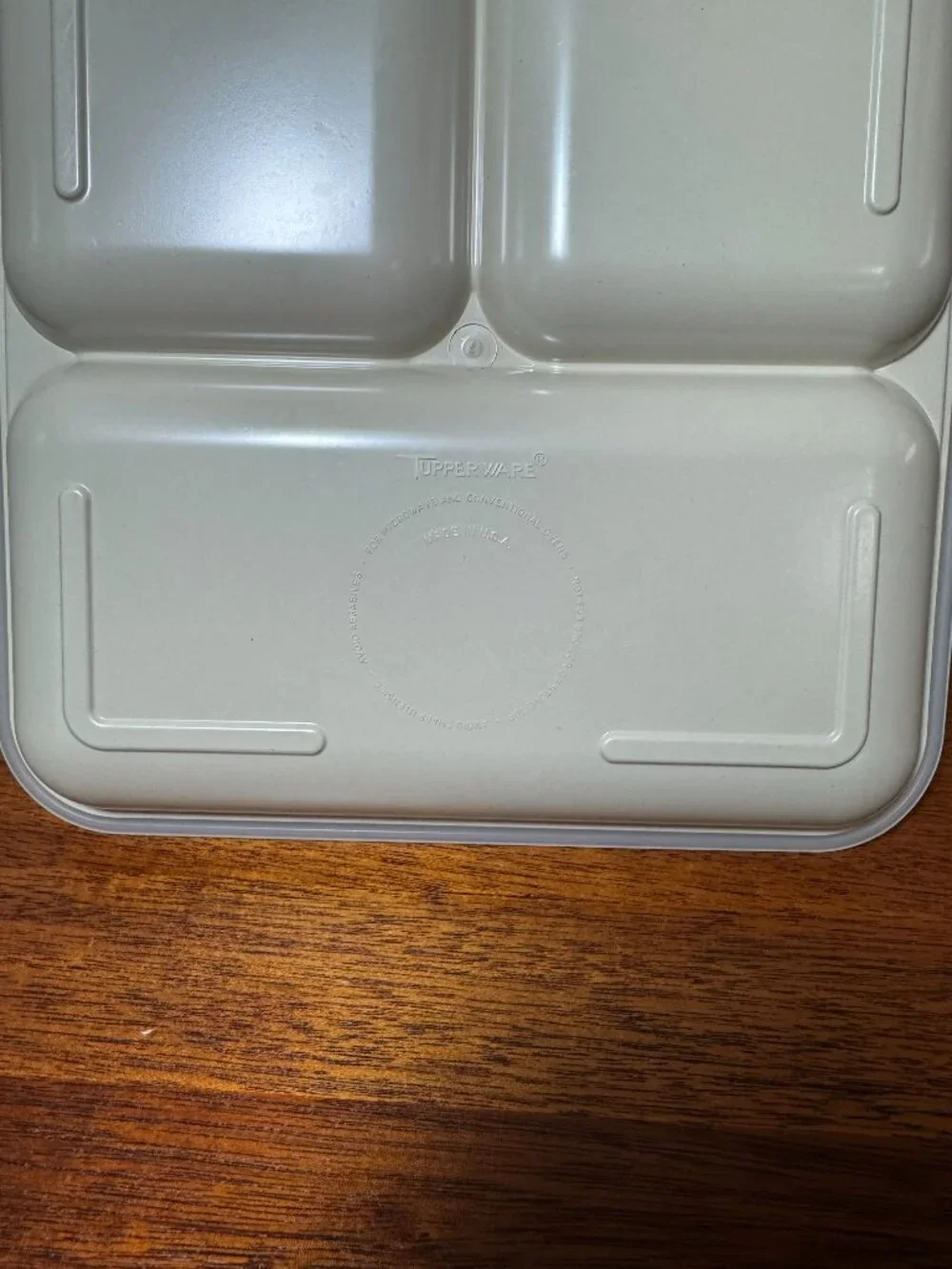Tupperware Ultra 21 Cookware - 3 Section Divided Plate - Set of 2